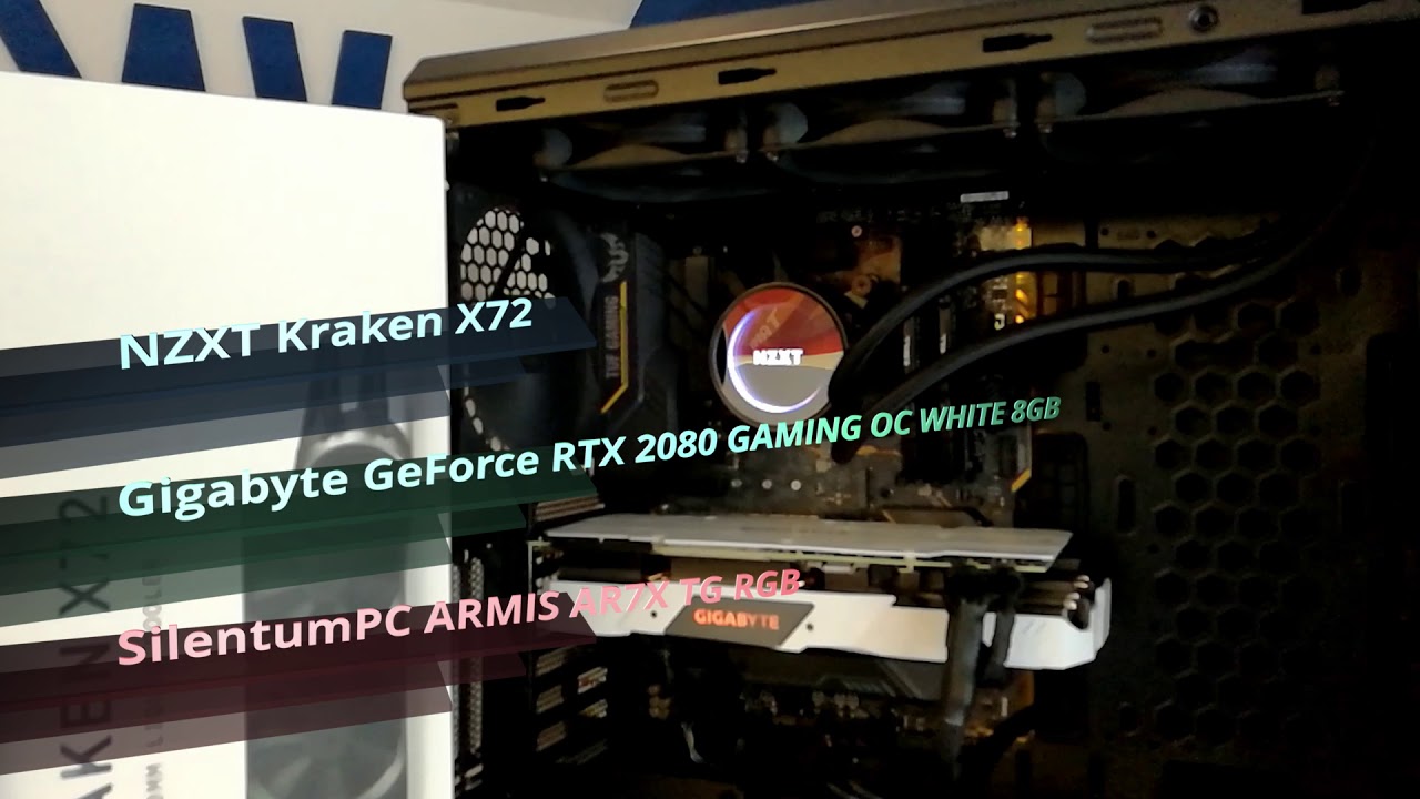 SilentumPC Armix AR7X TG RGB + RTX2080 White + NZXT Kraken X72
