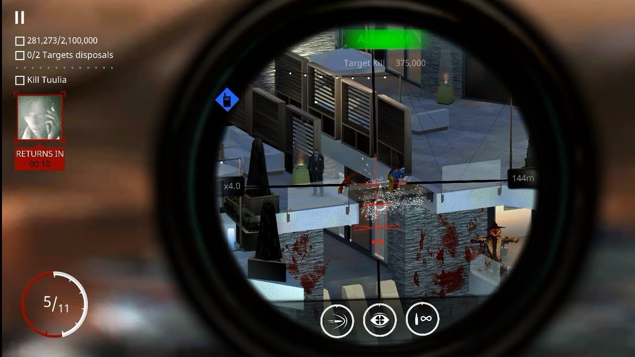 Hitman sniper chapter-4 mission-18 |Get a score of 2,100,000 and 2 highprofile targets body disposal