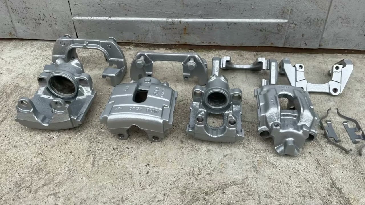 BMW BRAKE CALIPER powder coating metallic with high gloss