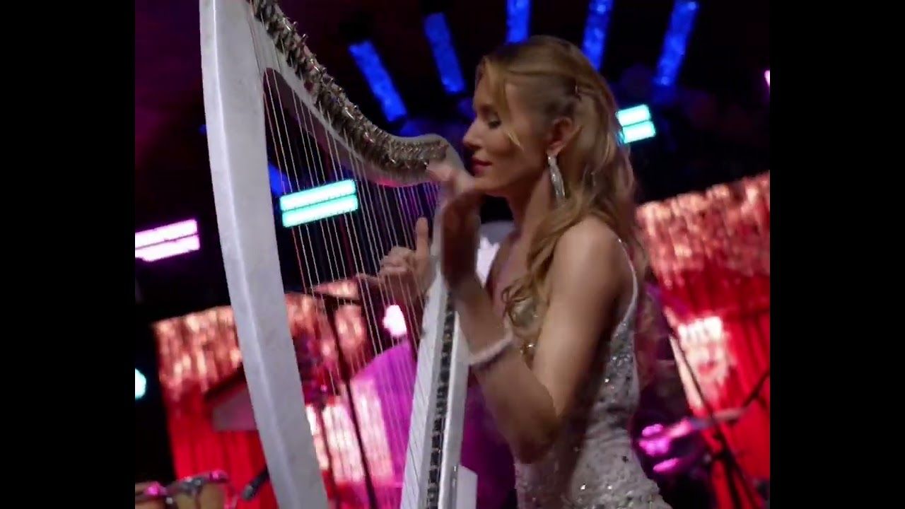 Charlie Puth on the electric harp