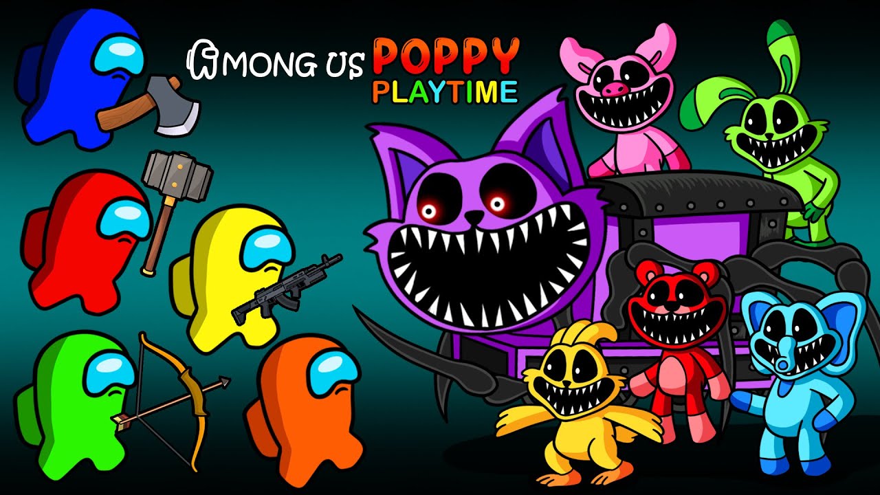 어몽어스 VS Poppy Playtime 3 | AMONG US vs. SMILING CRITTERS | Among Us Animation