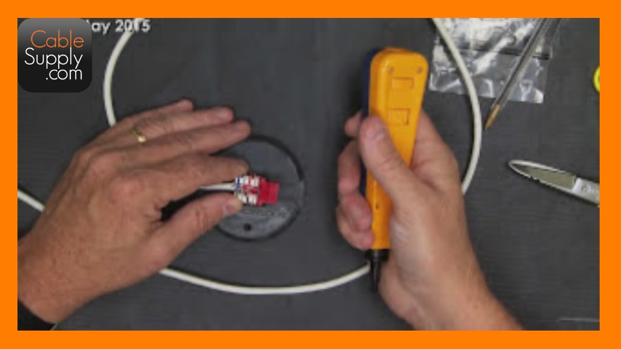 How To Install A Cat5E Computer Jack