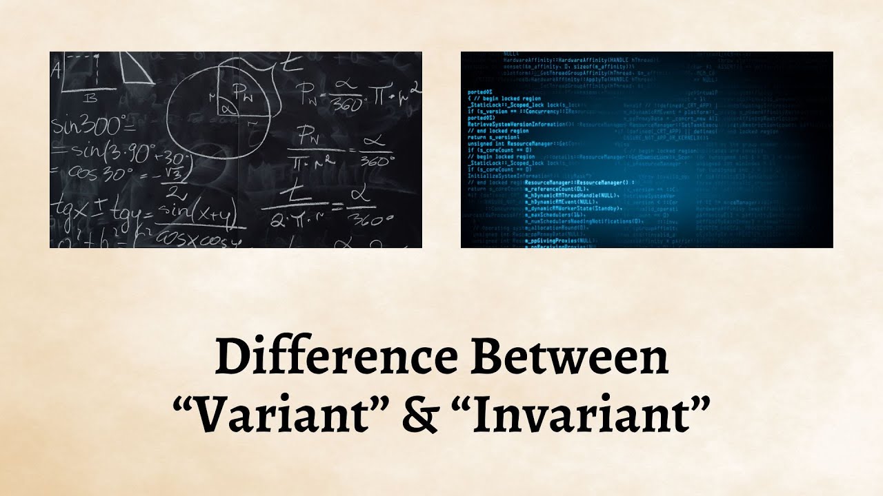 Difference Between Variant and Invariant | Variants vs Invariants Explained with Humor and Insight!