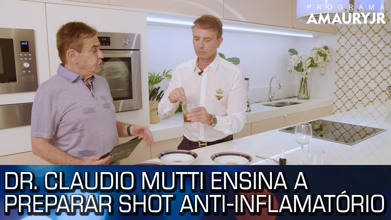 Dr. Claudio Mutti ensina a preparar shot anti-inflamatório