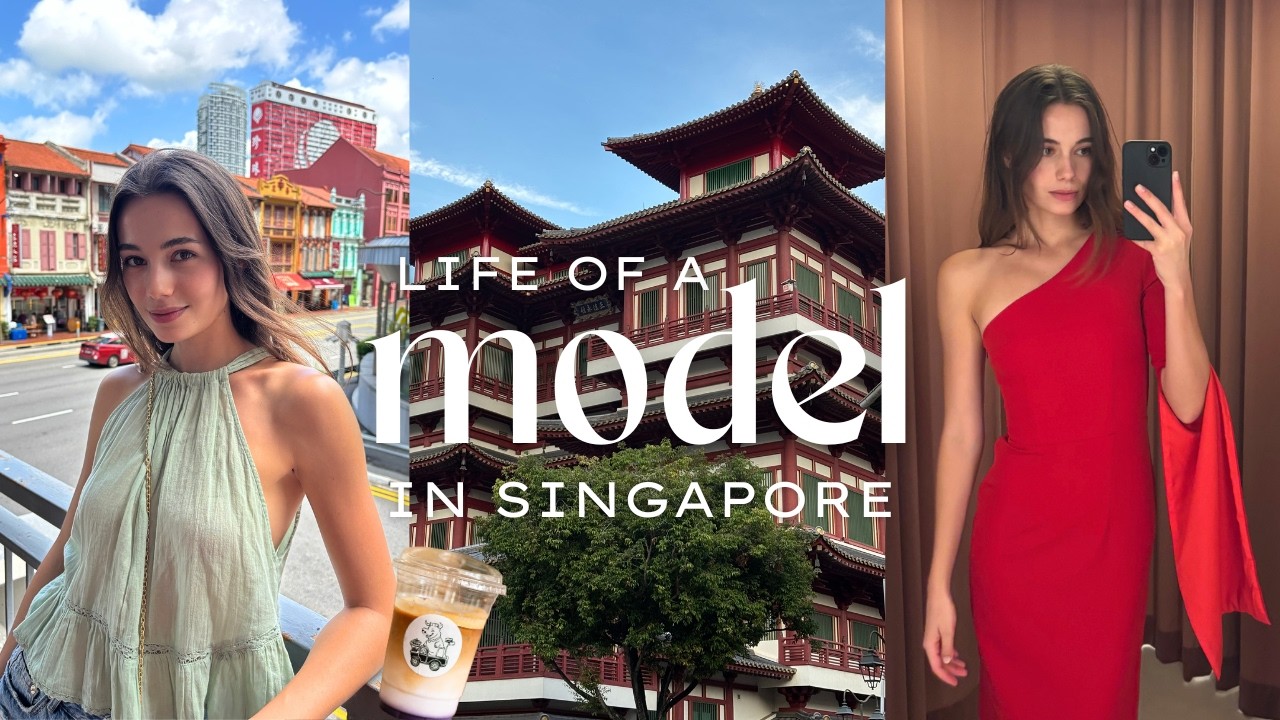 Жизнь модели в Сингапуре 🇸🇬 | Фотосессия, показ мод и прогулка по Чайна-тауну 🪭