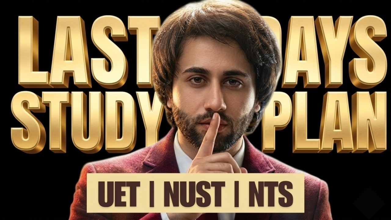 How to Study UET ECAT I NUST NET I NTS NAT in Last Days I ECAT I NET I NAT Last Days Study Plan