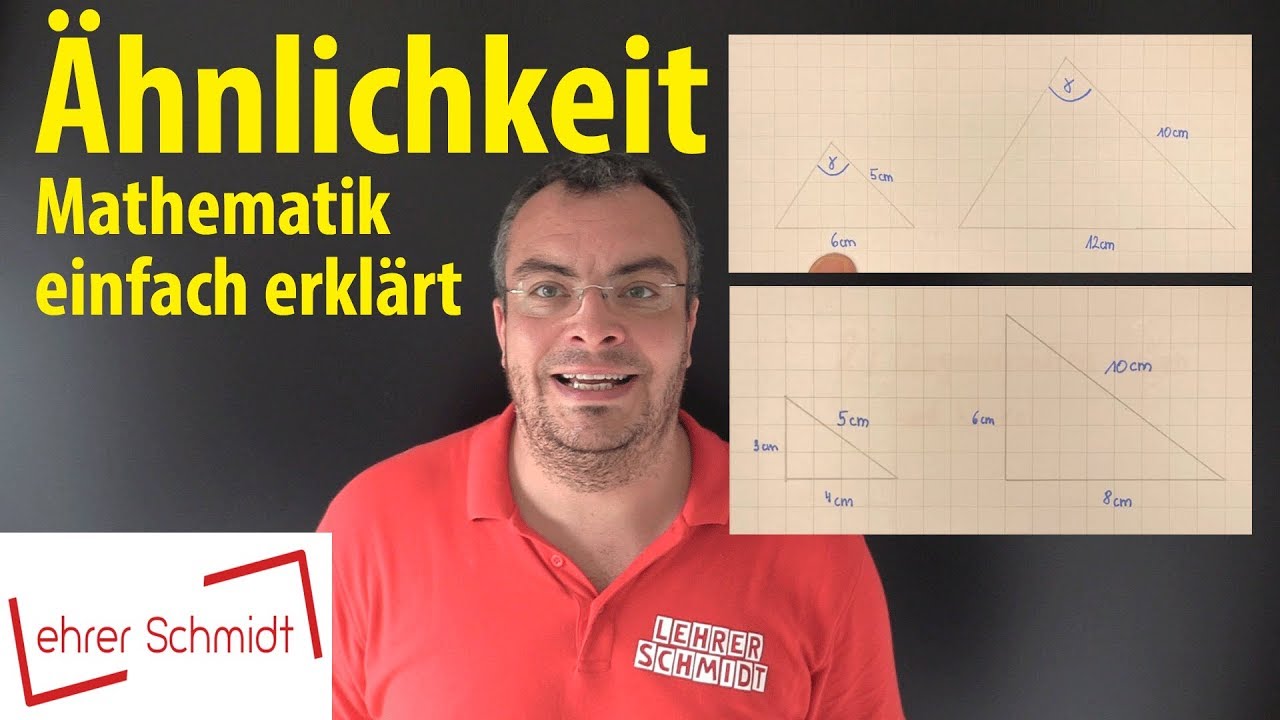 Ähnlichkeit von Dreiecken | Lehrerschmidt - einfach erklärt!