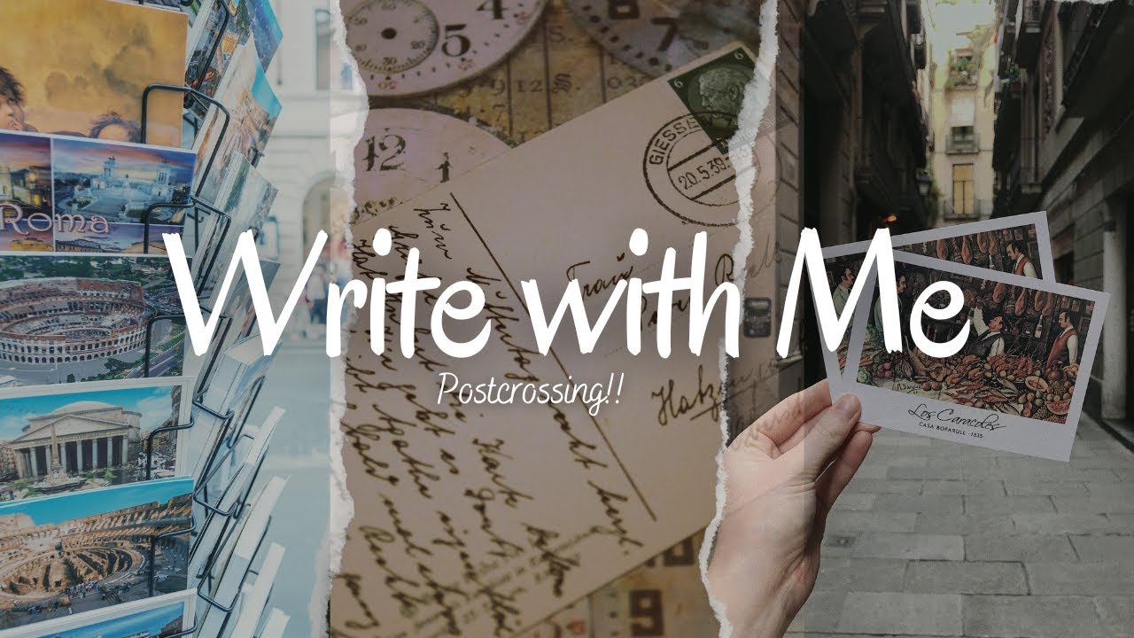 Write With Me - Postcrossing Postcards - Evening Edition