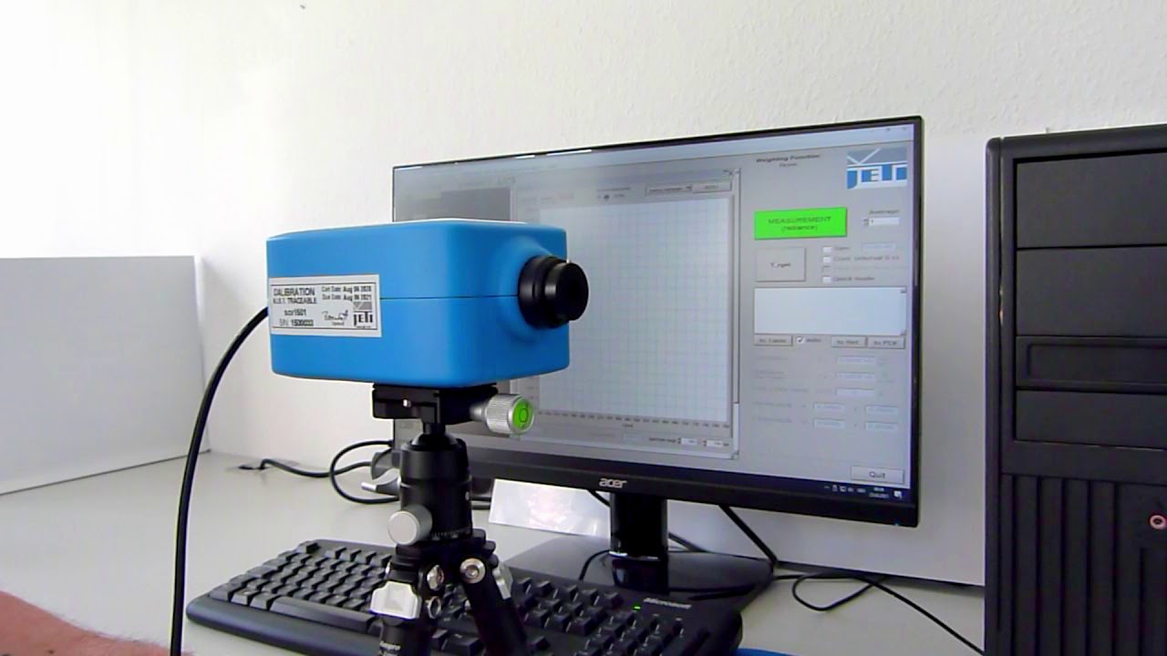 JETI spectraval 1501 spectroradiometer: How to use