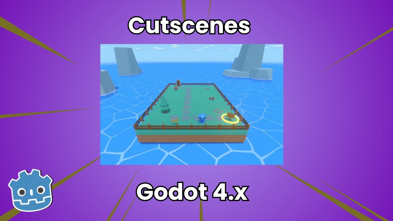 Cutscene básica na Godot tutorial - 3D e 2D