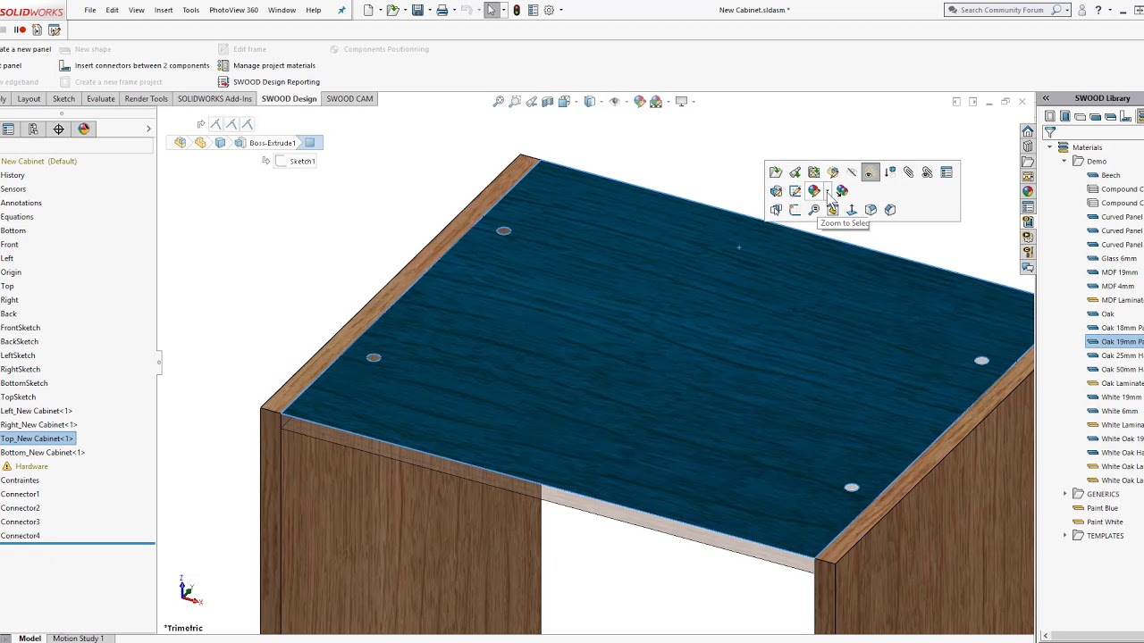 01- SolidWorks Wood - Mobilya tasarımı - Furniture design