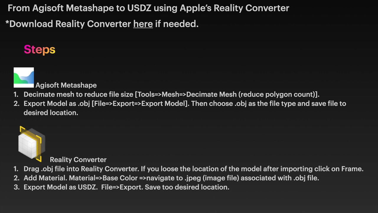 Apple's Reality Converter