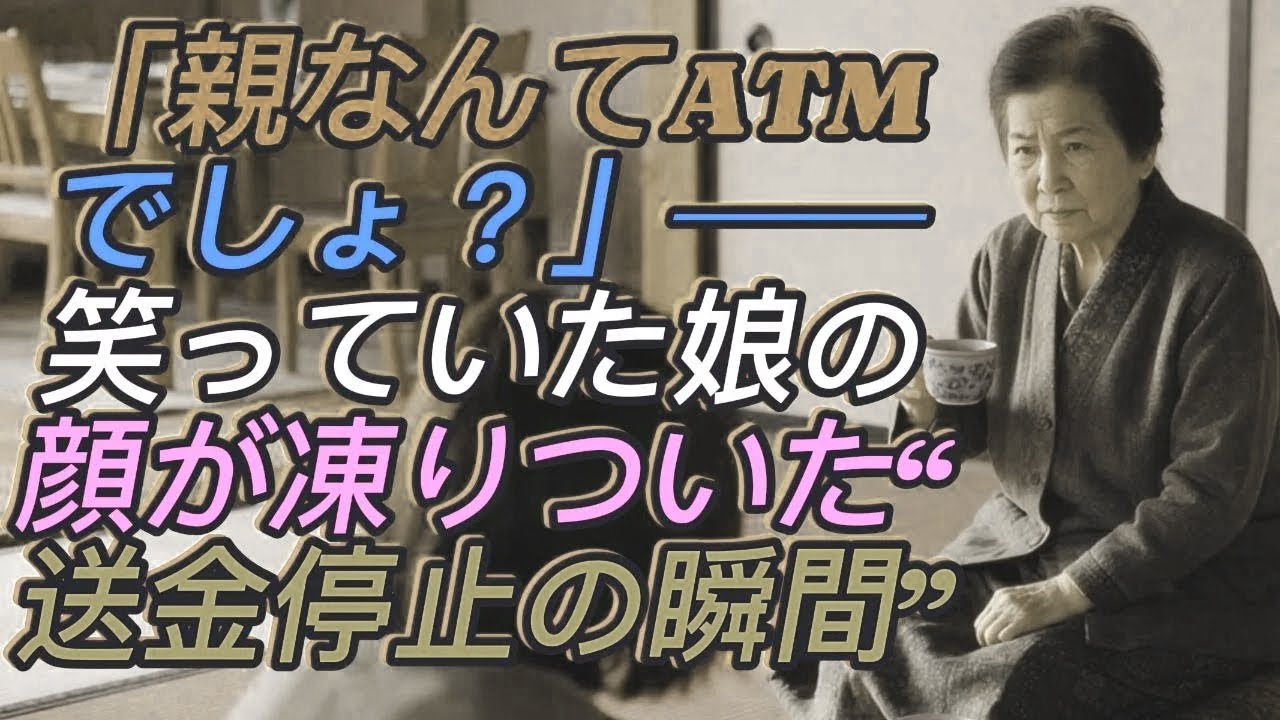 「親なんてATMでしょ？」──笑っていた娘の顔が凍りついた“送金停止の瞬間”