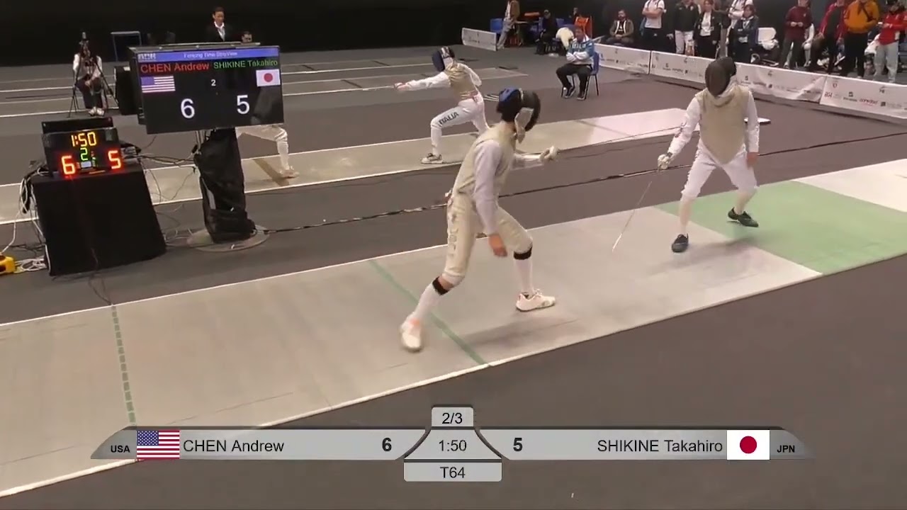 Tunis World Cup 2024 SMF - L64 - Andrew Chen USA v Shikine Takahiro JPN