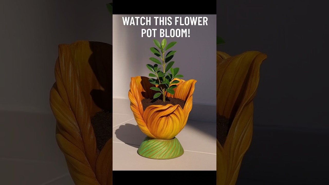 DIY Cement Flower Pot with Old Towel 🪴🧼 | Easy Garden Craft 🌿♻️