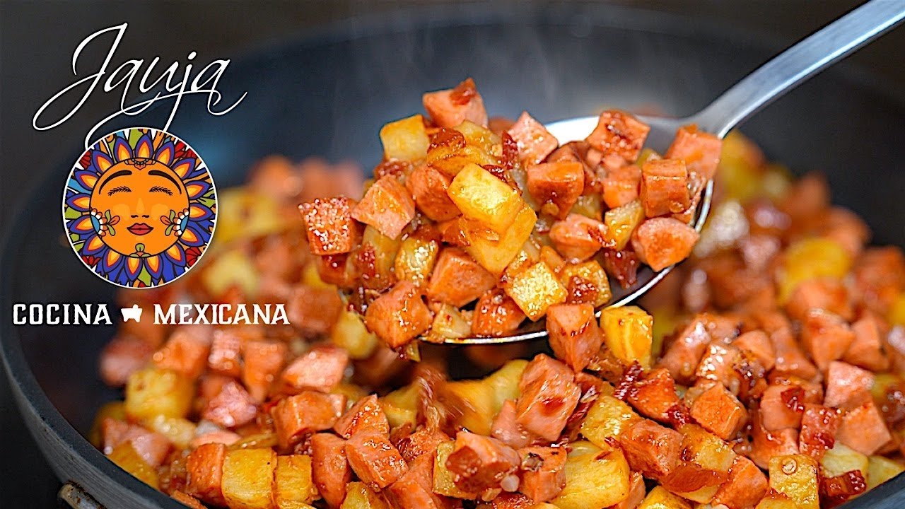 Salchichas con Papas al Chipotle - Comida Barata y Rápida