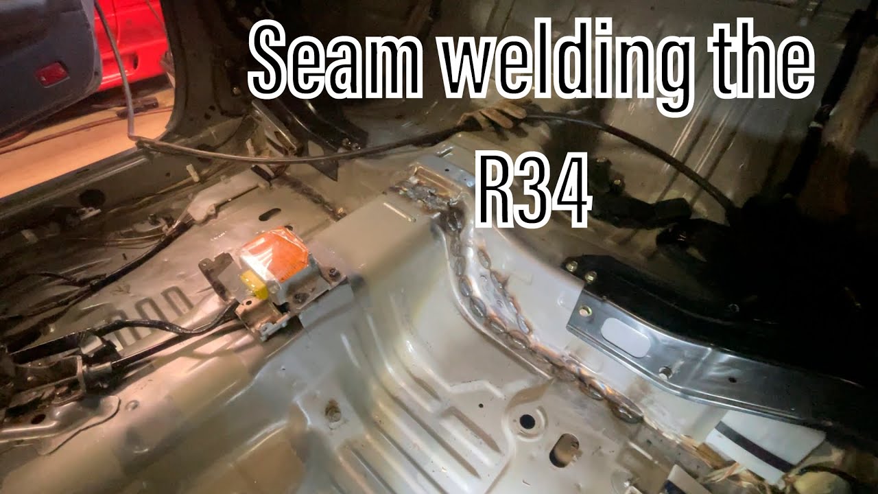 Beginning to seam weld my R34 - R34 GT to GTR conversion [Ep5]