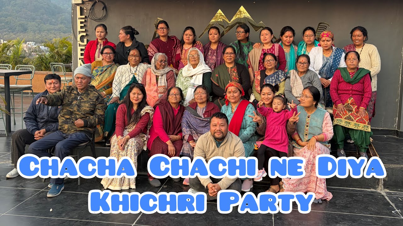 Bhuwan chacha & Neelu Chachi  ne Diya khichri Party || Centercourt || Tashvi Panchpal vlogs 