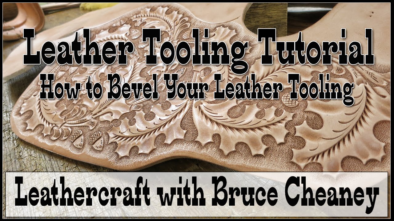 Leather Tooling Tutorial - How to Bevel with Craftool Bevelers - Bruce Cheaney Leathercraft - Art