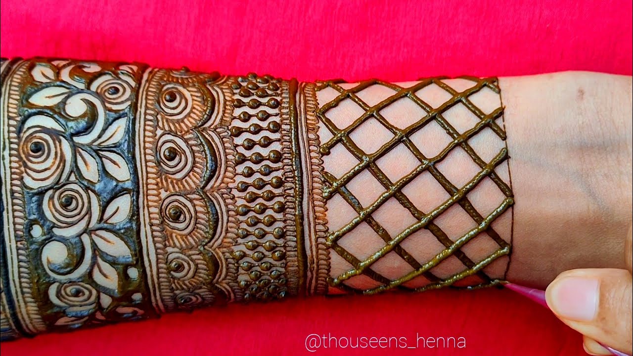 Latest Beautiful Elbow Length Bridal Henna Tutorial / Learn Heavy Dulhan Mehndi Design Step By Step