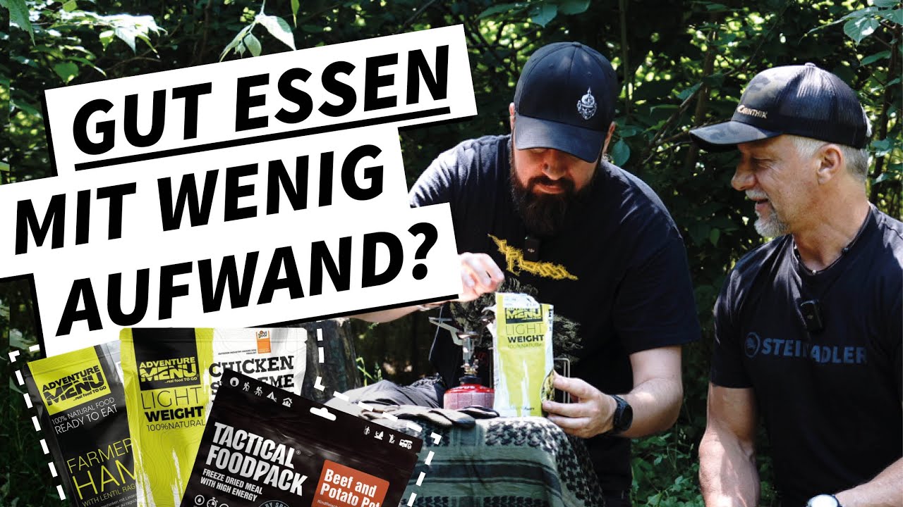 Outdoornahrung im Test: Tactical Foodpack vs. Adventure Menu | gefriergetrocknet vs. vakuumiert