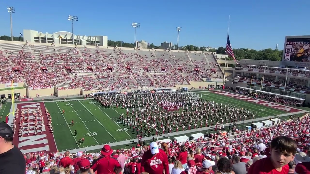 Indiana University Marching Hundred Half Time Band Day 08/30/25