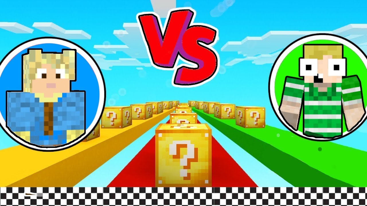 MIKKEL vs Emil // Lucky Block Race