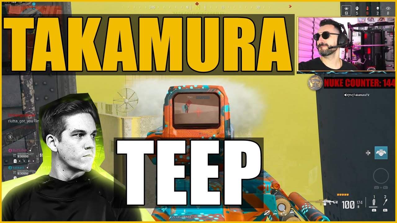 TAKAMURA VS TEEP - CALL OF DUTY WARZONE BATTLE ROYALE #teepee #warzone #callofduty #heavychopper