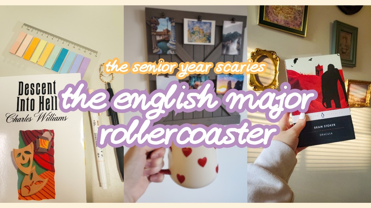 essay writing, reading, & minor crash outs || senior year scaries ep 2