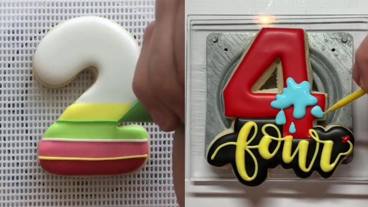 Brilliant Cookie Decorating Icing Sugar || Birthday  Cookies decorating Ideas