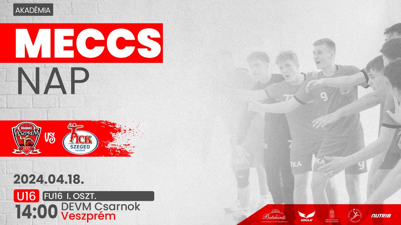 FU16 I. osztály | Veszprém Handball Academy - OTP Bank - Pick Szeged | 2024.04.18. | DEVM Csarnok
