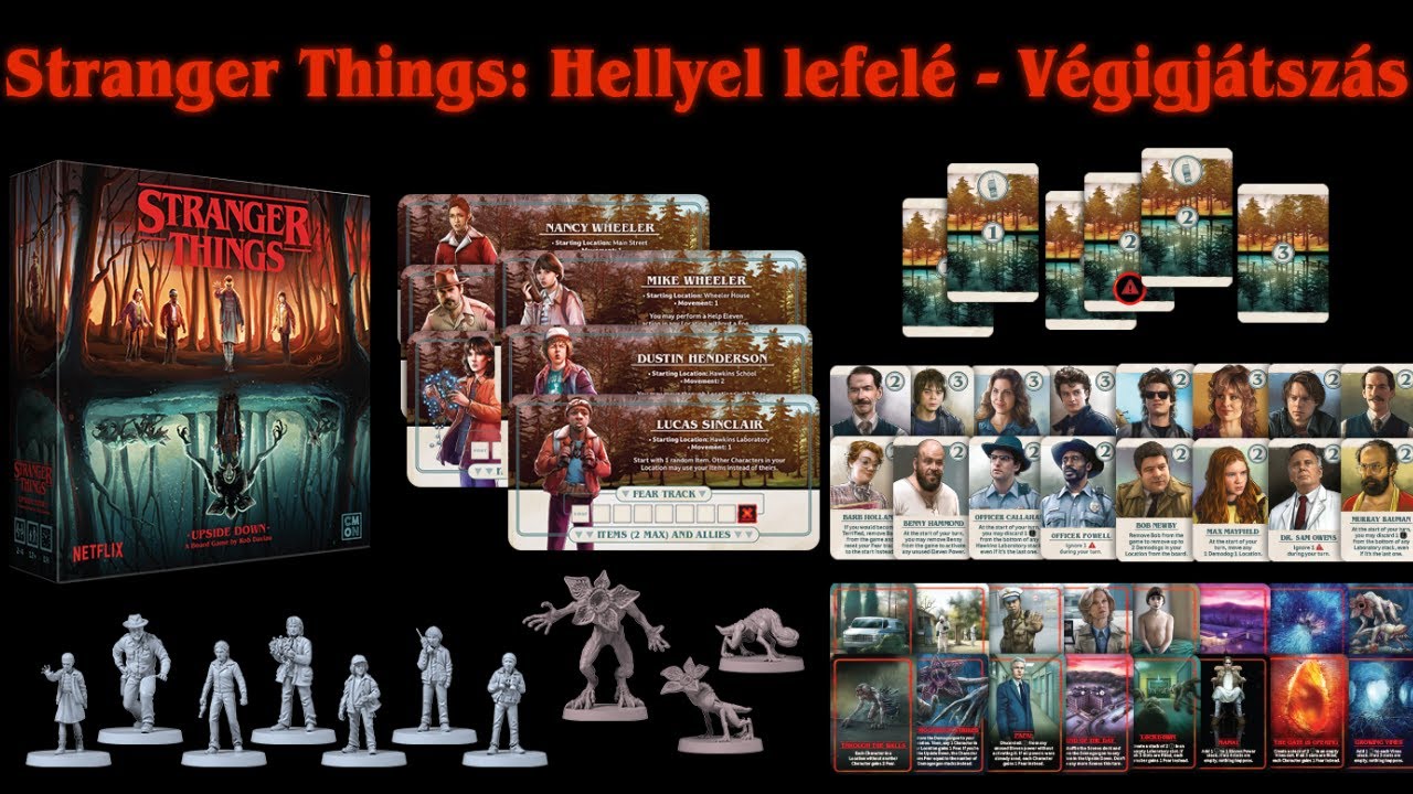 Stranger Things: Hellyel lefelé társasjáték | Végigjátszás |