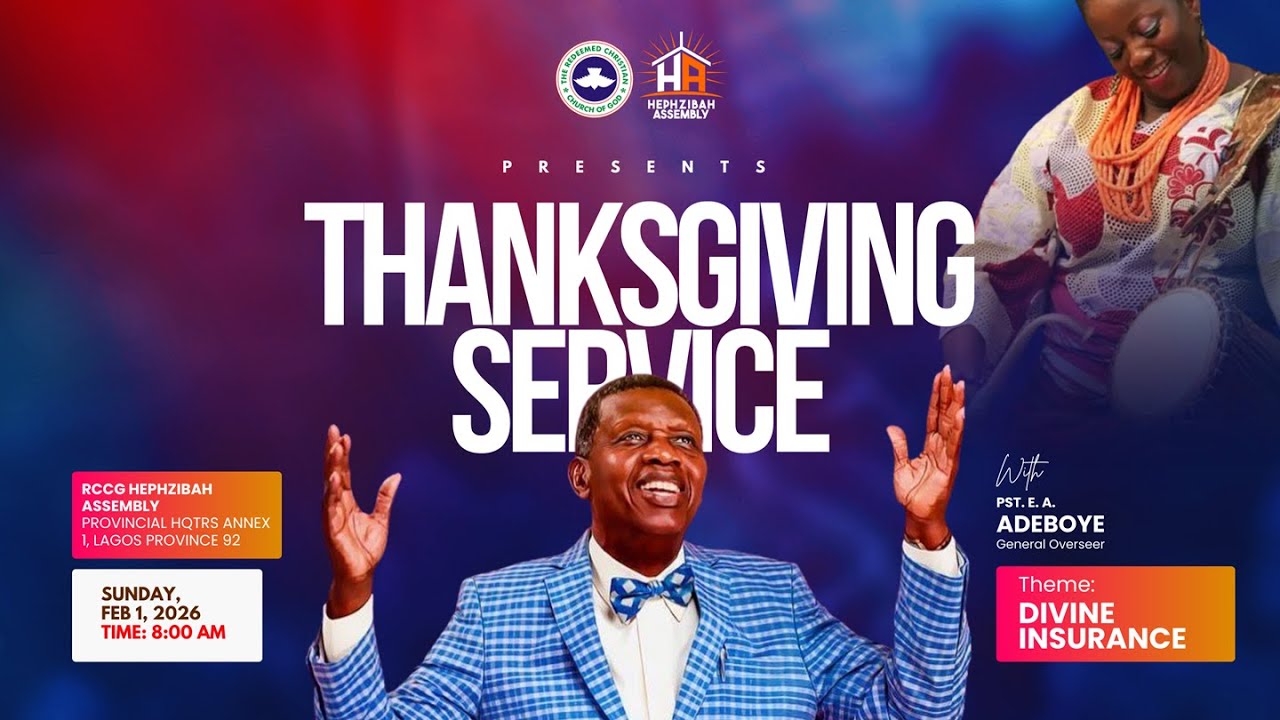 THANKSGIVING SERVICE | RCCG Hephzibah Assembly | Sunday | February 01 2026