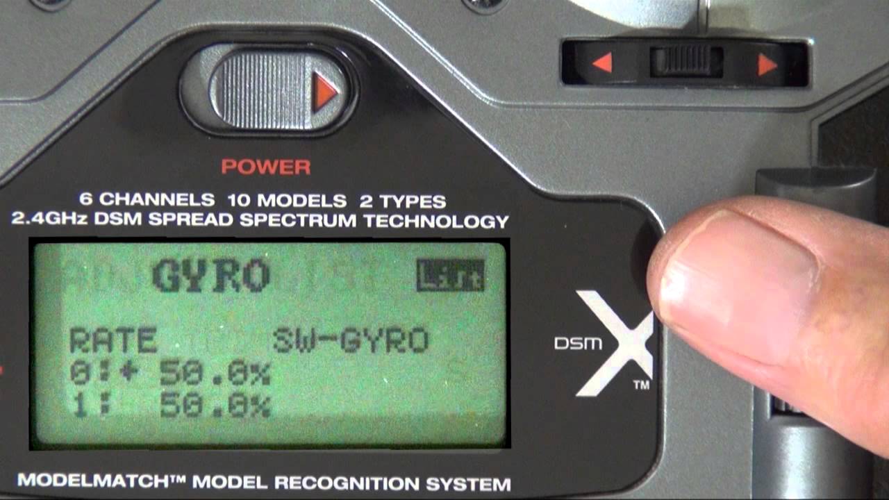 3GXV3 - AR6210 - DX6i Transmitter Setup