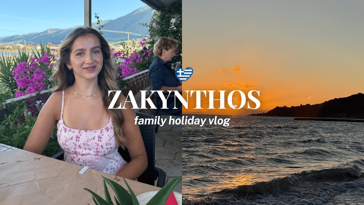 ZAKYNTHOS TRAVEL VLOG ✈️🧿💛 family time, perfect sunrise & Alykes restaurant recommendations