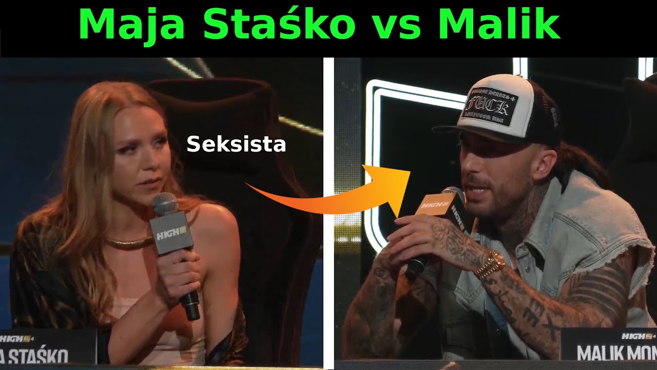 Maja Staśko vs Malik Montana najlepsze momenty High League 4: I KONFERENCJA