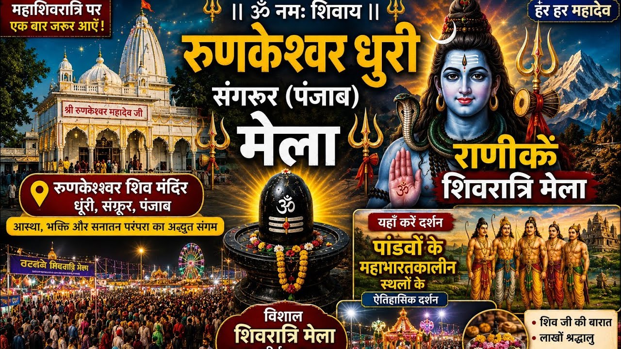 Shiv Temple Rankeswar Dhuri Sangrur Mela Ranike Shivratri Mela Ranike Visit Pandav Mahabarat