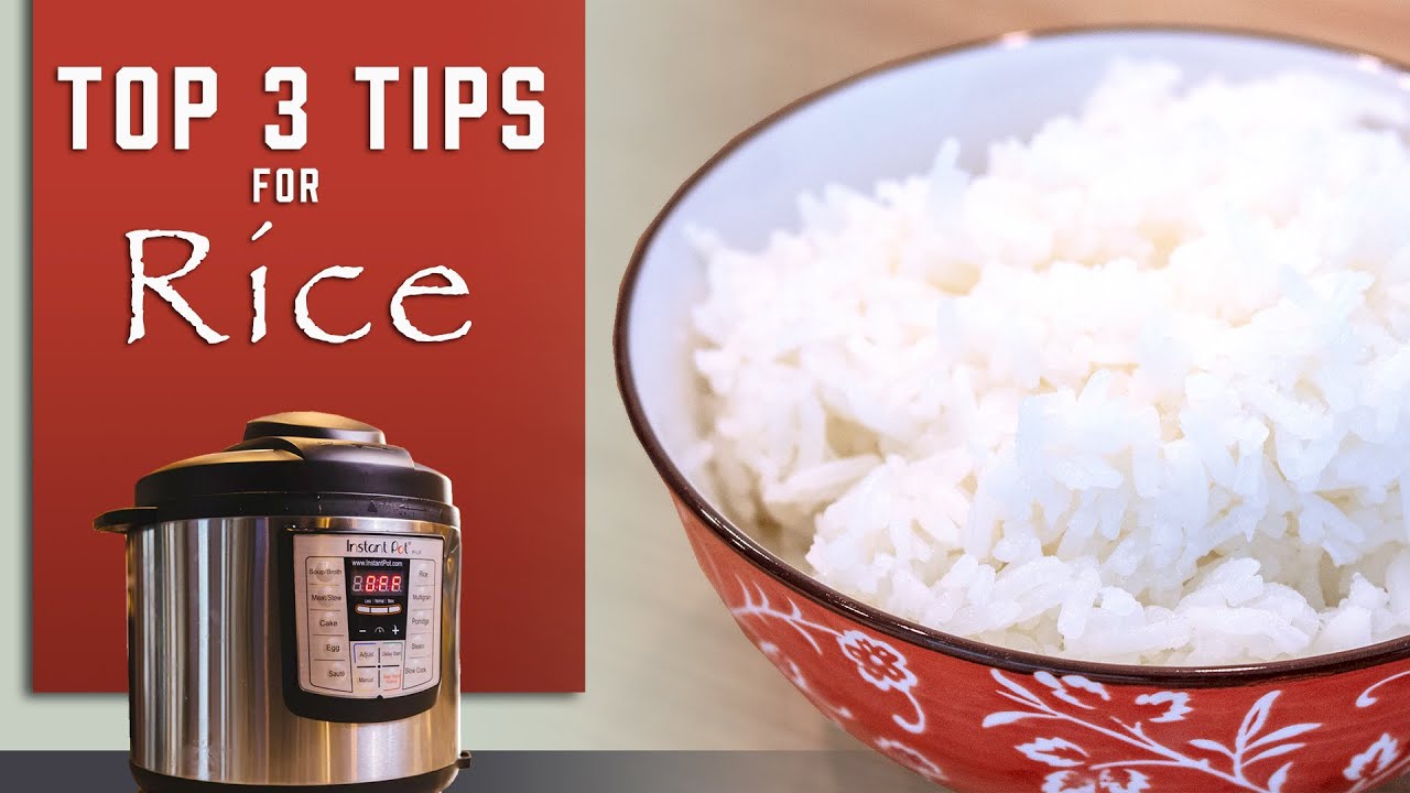 Три лучших совета по приготовлению риса в мультиварке Instant Pot.