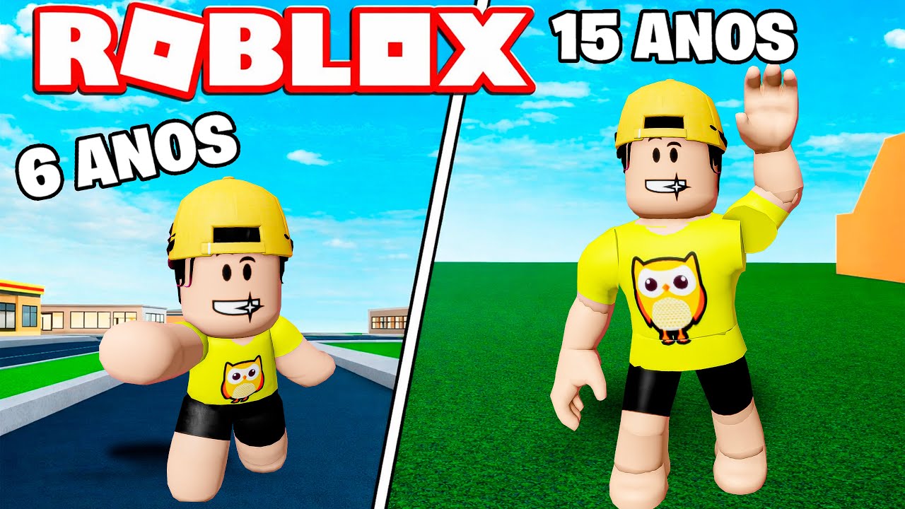 JOGADOR DE AMARELO (CORUJA) BEBÊ PEQUENO VIROU ADOLESCENTE | Roblox - Growing Up