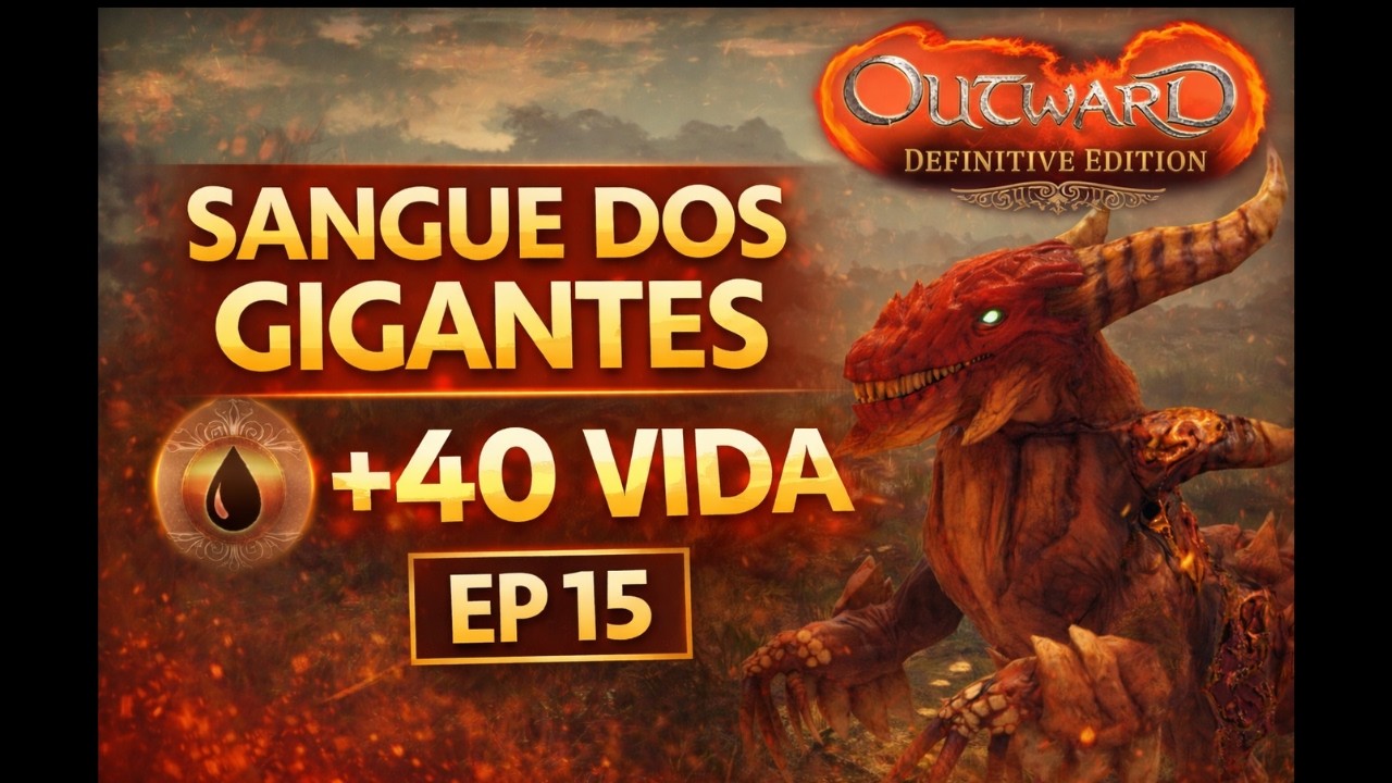 DERROTEI o TUANOSSAURO ALFA e GANHEI +40 DE VIDA! | Outward Definitive Edition EP 15