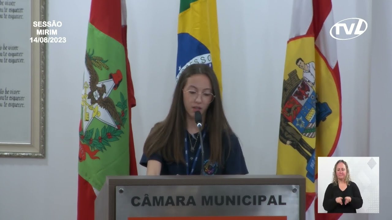 Pronunciamento Mirim Vitória Gabriele Bauer - 14/08/2023