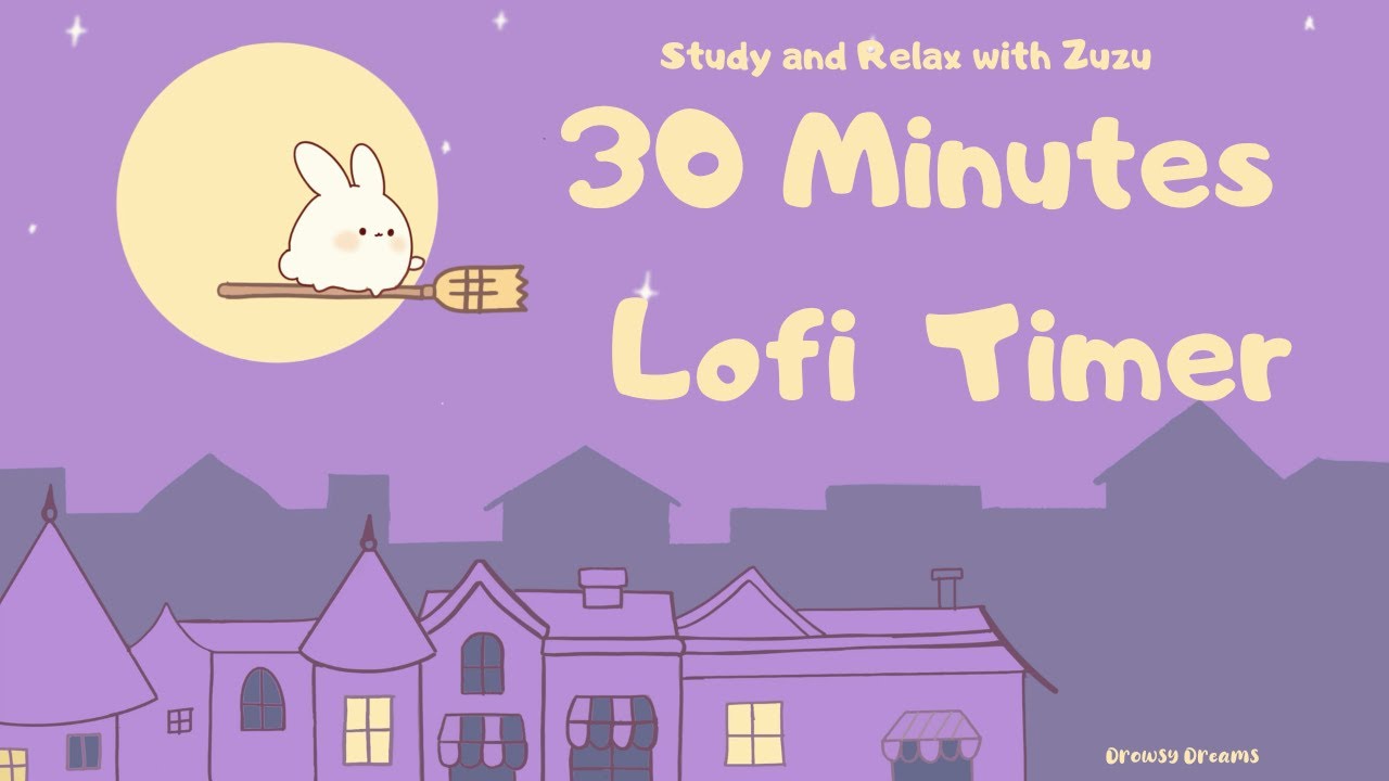30 Minutes- Relax & study with me Lofi Girl Beats  🌸Study with Zuzu #30minutestimer #classroomtimers