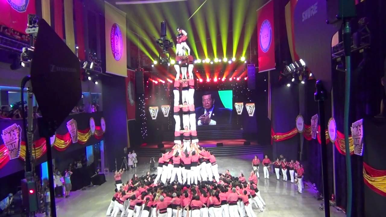 Colla Vella dels Xiquets de Valls - 3 de 9f - Hangzhou (Xina) 2015