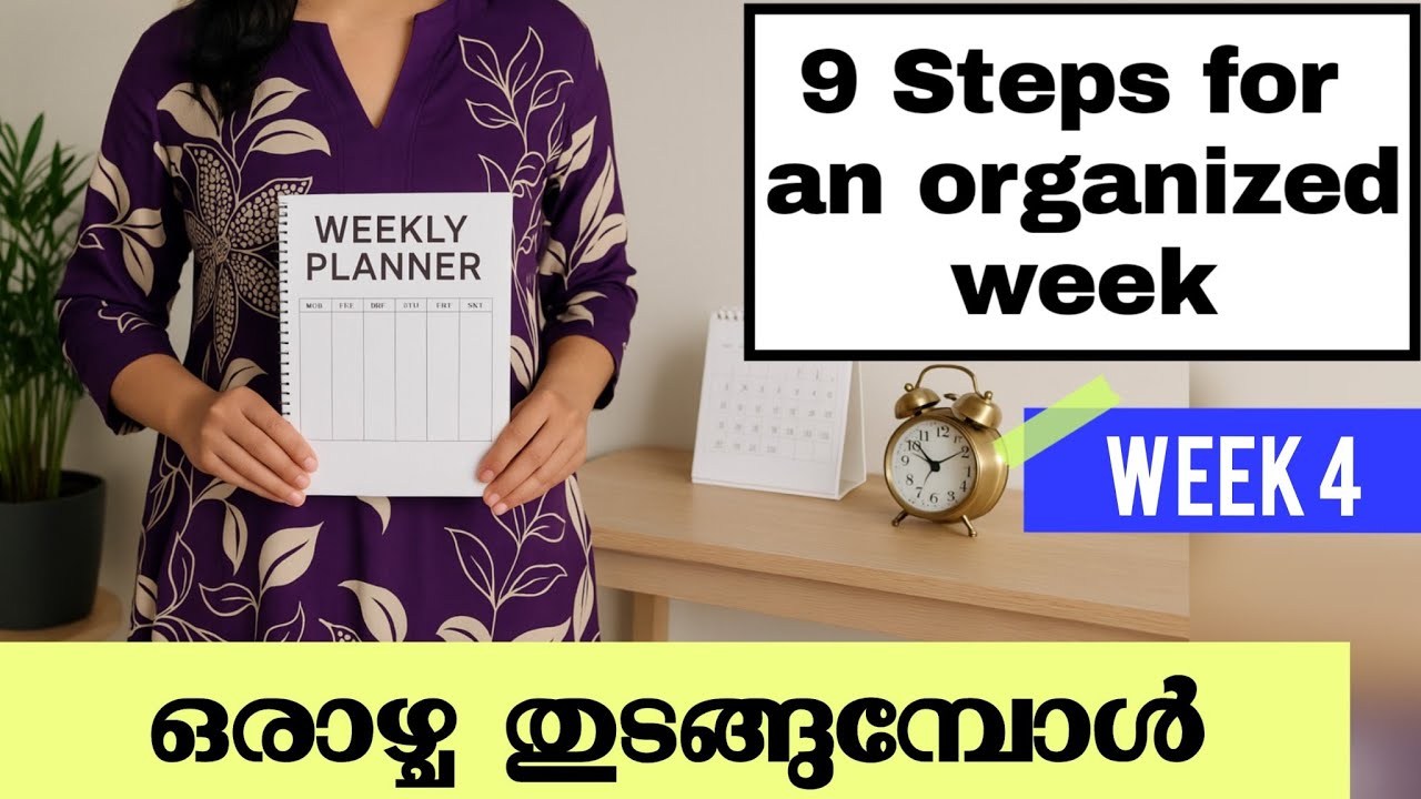 ✅  Smart plan for busy moms | meal plan for a week | meal prep for a week | Deep clean once a week