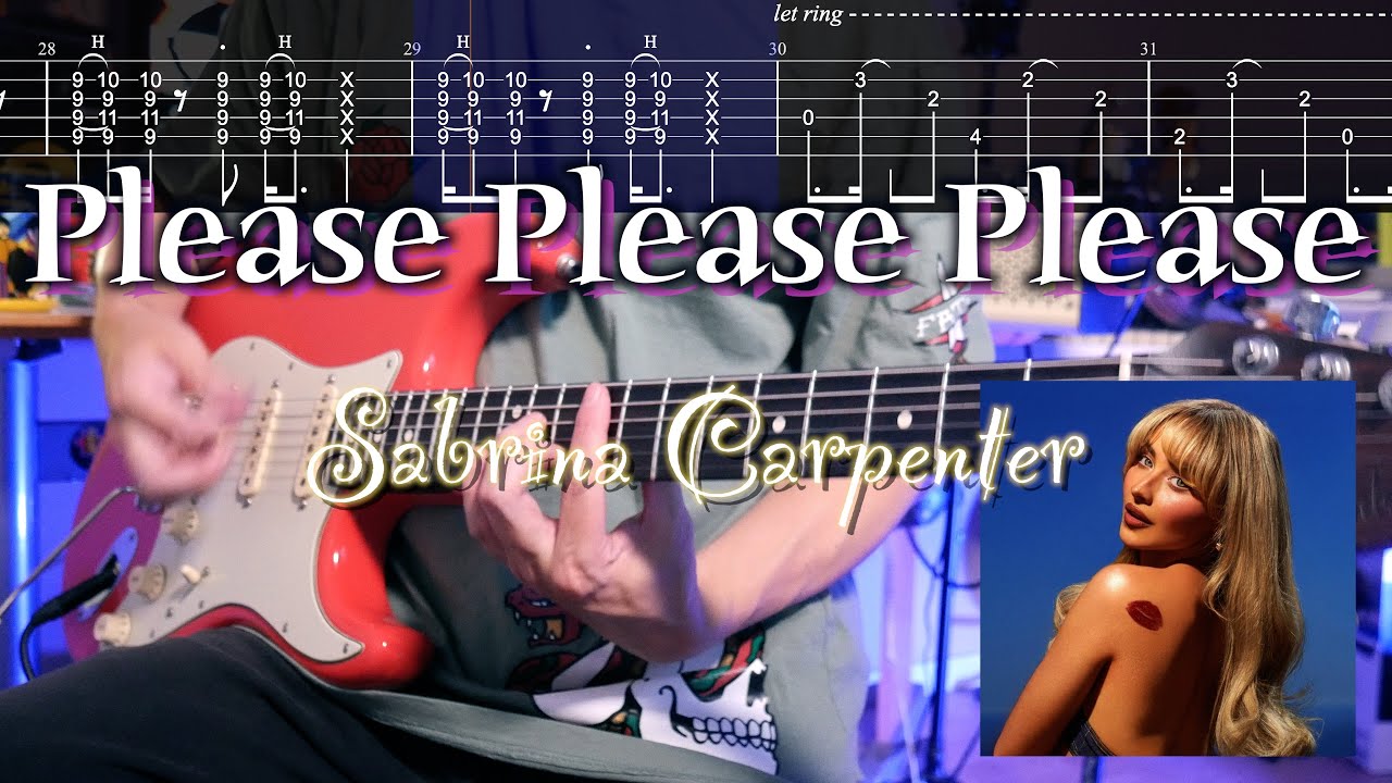 【TABS】Please Please Please / Sabrina Carpenter Guitar Cover【Play Along!】