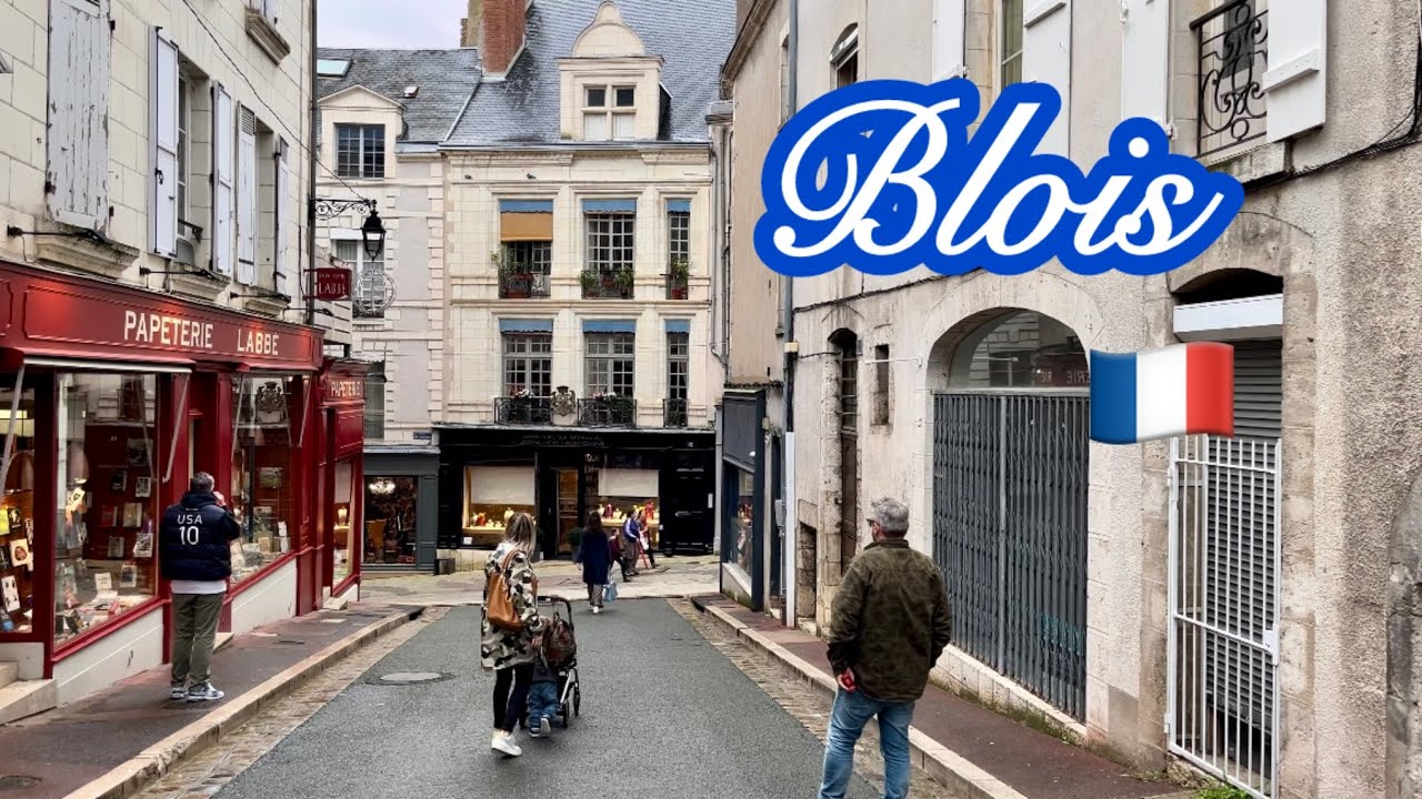Blois, France 🇫🇷 Walking Tour (4K HD), October 15, 2024 Loire Valley Europe City Walk