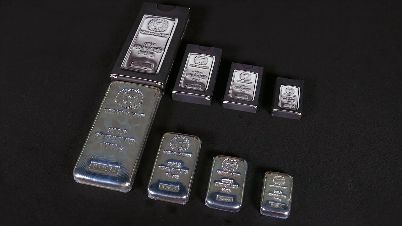 Germania Mint 5oz & 10oz SILVER CAST BULLION BARS!