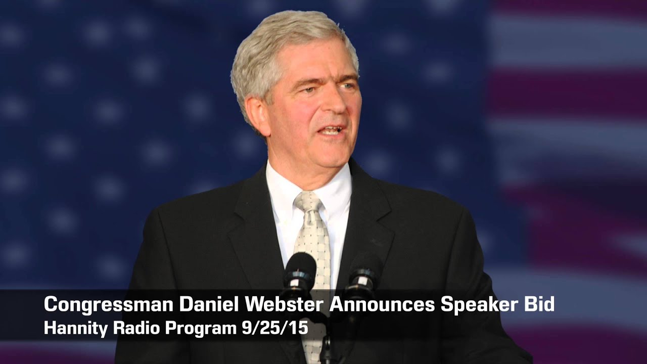 Congressman Daniel Webster Announces Candidate for Speaker