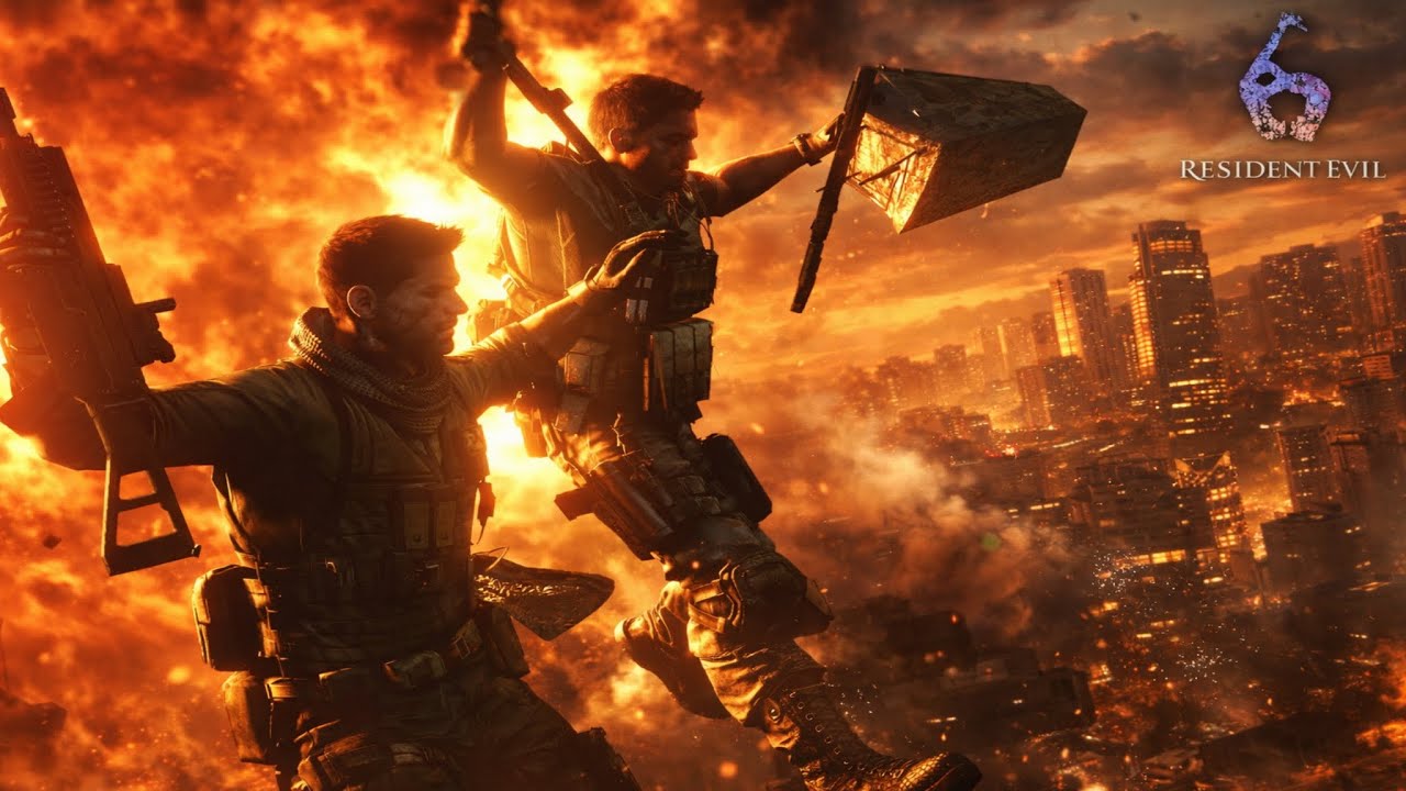 RESIDENT EVIL 6🧟#8🧟CONSEGUIMOS FUGIR DO PREDIO, ANTES DELE DESMORONAR! #residentevil6 #games #viral