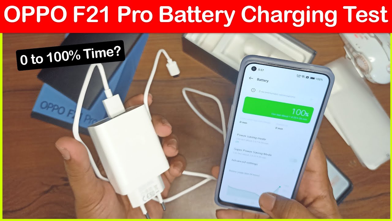 OPPO F21 Pro Fast Charging Test 0 to 100% - 4500mAh Battery & 33W Charging ⚡⚡⚡